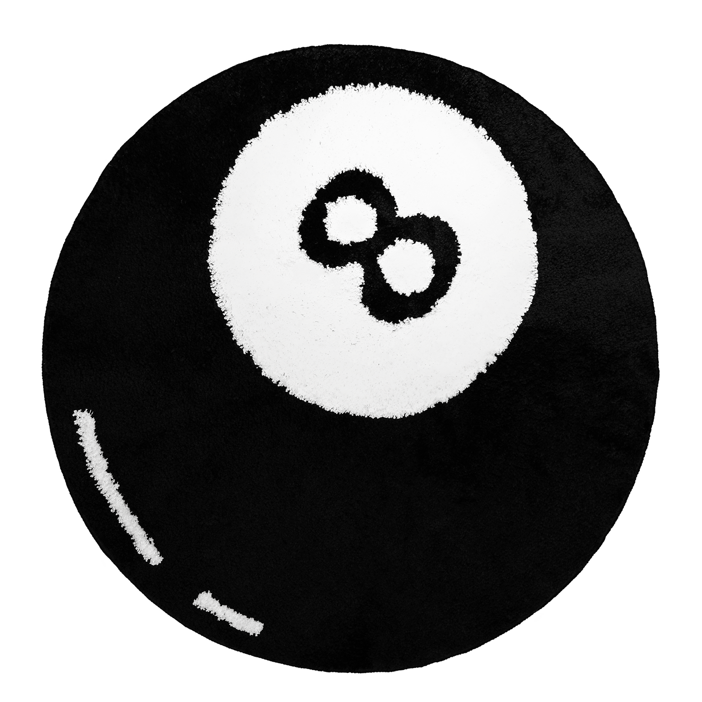 Turkuaz Lablel 8 Ball Rug - 24 Inch